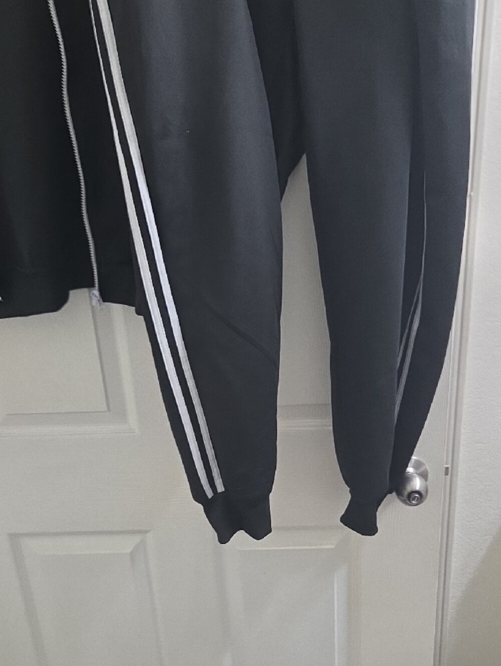 New Look Black Track Jacket Set with White Stripe Accents - Picture 5 of 8